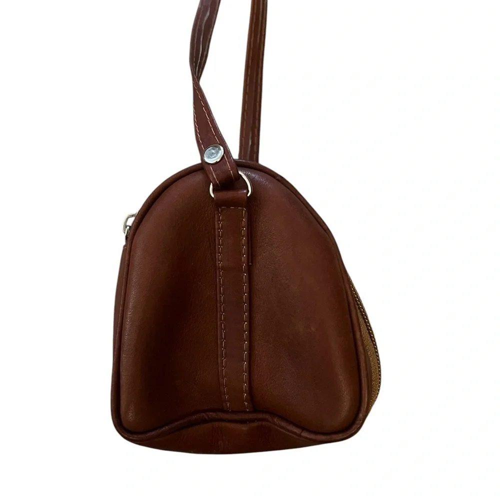 Adorable Leather Expandable Mini Duffel Crossbody Bag 🖤
